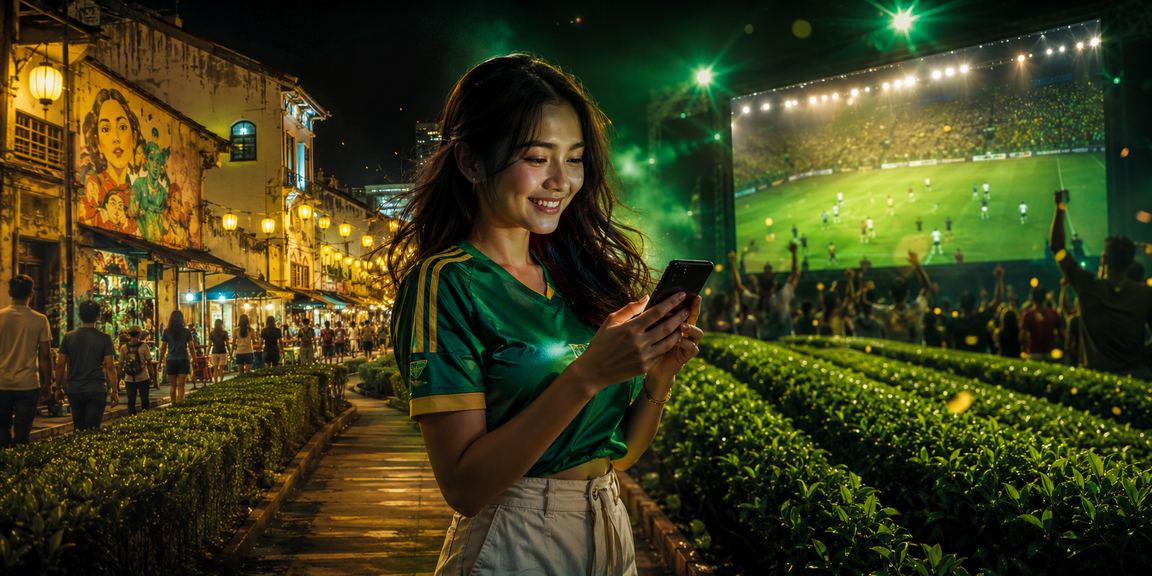 Pengguna Penang mengakses platform pertaruhan sukan 1008 melalui telefon pintar